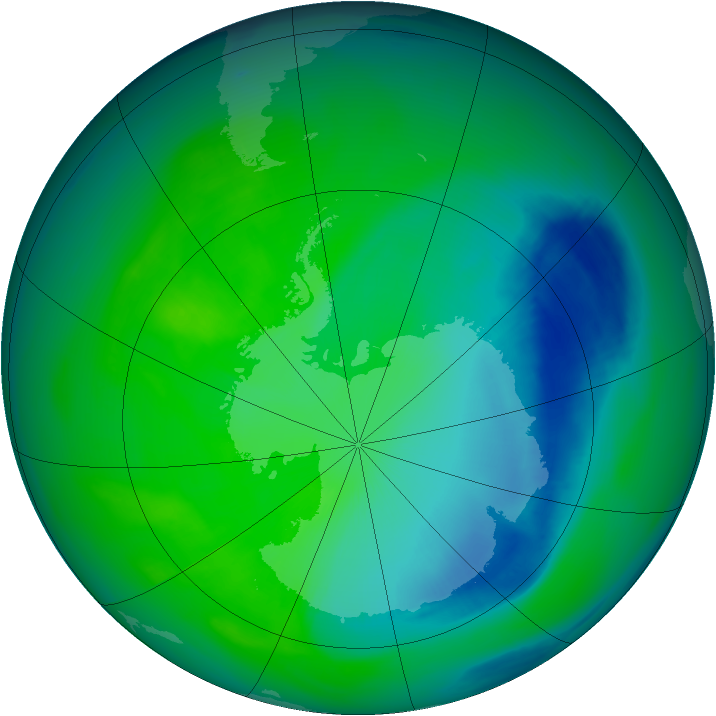 Ozone Map 2005-11-18